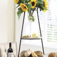 Marble & Metal Buffet Riser
